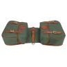 Green Canvas Bicycle Double Pannier Bag