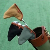 Housse de putter de golf avec rembourrage en toile Tourbon