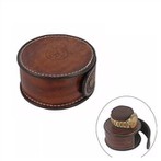 Boîte à monnaie simple en cuir rustique