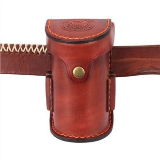 Porte-tee-shirt avec pochette en cuir de golf rétro